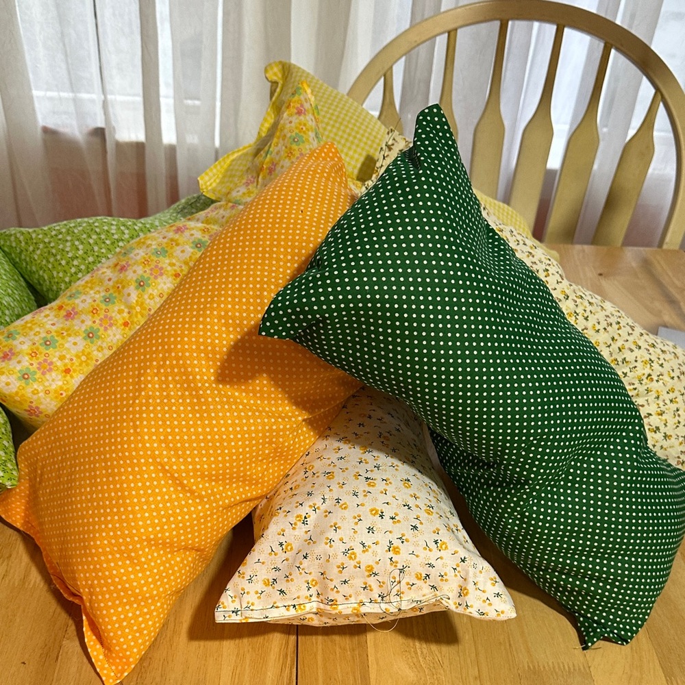 Handmade Purse Pillow 2 for $15 Polka Dot & Floral Design - Picture 5 of 7